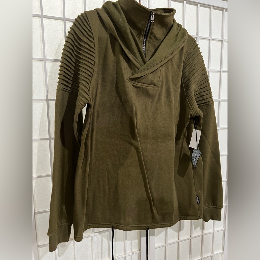 Stylish men’s  Green hooded sweater / sweater with hood